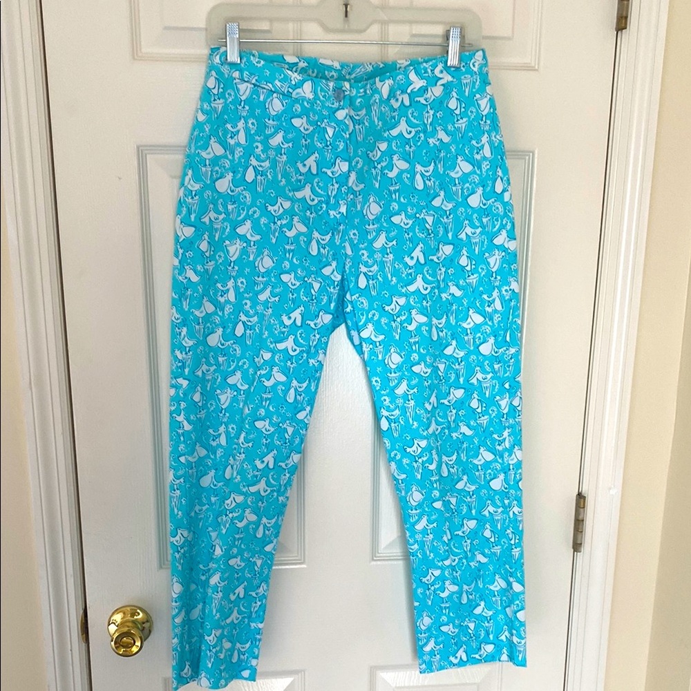 ๐๏ธLilly Pulitzer Blue Vintage Pelican Capris
